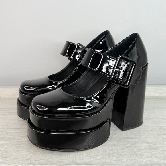 Steve Madden Women's Carly High Heel Mega Platform Mary Jane Shoes Size 7 - Picture 14 of 14